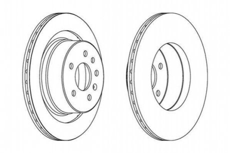 Тормозной диск (задний) Jurid 562909JC (фото 1)