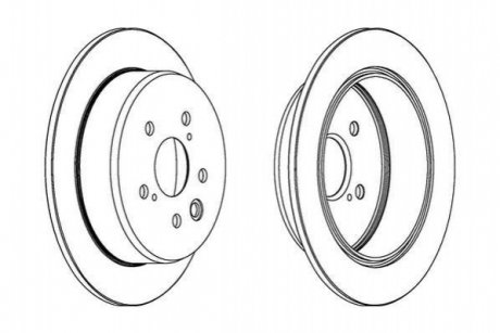 Тормозной диск (задний) Jurid 562920JC (фото 1)