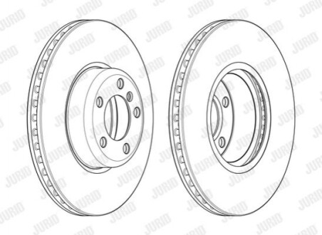 Гальмівний диск передній BMW 1-Series, 2-Series, 3-Series, 4-Series 562979JC1