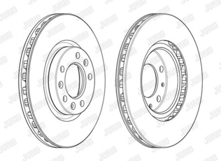 Диск тормозной CITROEN Jurid 562991JC1 (фото 1)