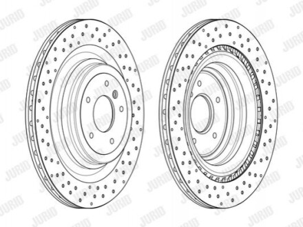 Тормозной диск (задний) Jurid 563017JC (фото 1)
