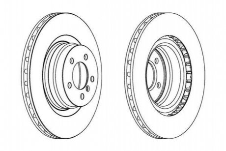 Тормозной диск (передний) Jurid 563022JC1 (фото 1)