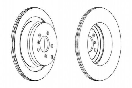 Гальмівний диск (задній) Jurid 563023JC1 (фото 1)