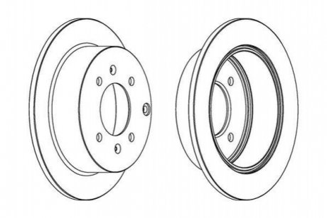 Тормозной диск (задний) 563042JC