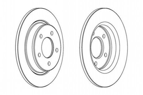 Тормозной диск (задний) 563043JC