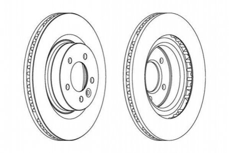 Тормозной диск (передний) Jurid 563046JC1 (фото 1)