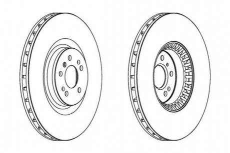 Гальмівний диск (передній) Jurid 563054JC1 (фото 1)