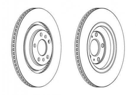Тормозной диск (задний) Jurid 563095JC (фото 1)