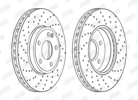 Гальмівний диск передній AMG Mercedes A-Class (W176), B-Class (W246, W242), CLA (X117, C117), GLA (X 563118JC