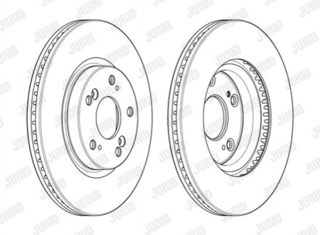 Гальмівний диск передній Honda Civic IX, X, HR-V 563127JC