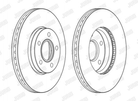 Диск гальмівний Jurid 563160JC (фото 1)
