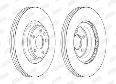 Гальмівний диск передній Audi A4, A5, A6, A7, Q5 563175JC1