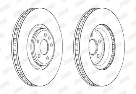 Гальмівний диск передній Audi A4, A5, A6, A8, Q5, Q7 / VW Touareg 563176JC1