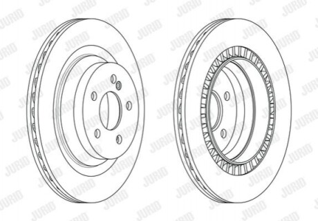 Гальмівний диск задній Mercedes CLS (C218, C219), E-Class (W211, W212, S212) 563198JC