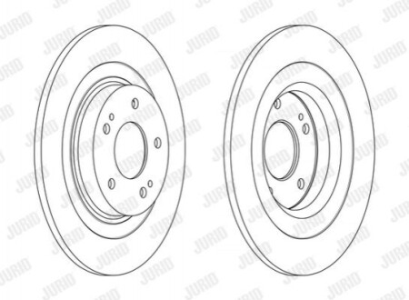 Гальмівний диск задній Peugeot 4008 / Citroen C4 Aircross / Mitsubishi ASX, Eclipse, Outlander III 563216JC