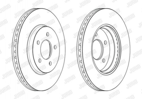 Гальмівний диск передній Mazda Tribute / Ford Maverick 563234JC