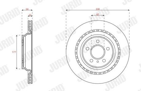 Гальмівний диск задній Mercedes GLE (W166, C292), M-Class (W166) 563348JC