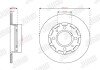 Гальмівний диск задній CITROËN C4 / OPEL Corsa, Mokka / PEUGEOT 208, 2008 Jurid 563364JC (фото 1)