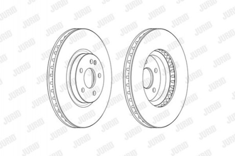 Гальмівний диск передній Mercedes Vito W447 569261J