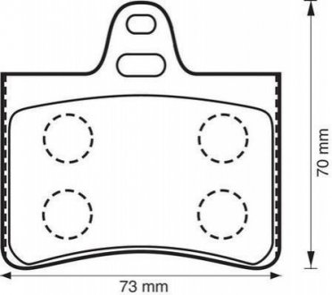 Дискові гальмівні колодки (задні) 573028JC