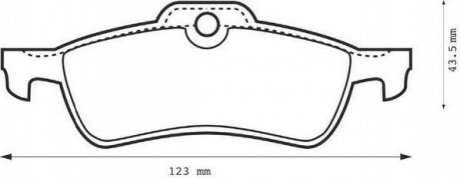 Тормозные колодки (задние) Jurid 573056J (фото 1)