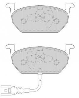 Дискові гальмівні колодки (передні) Jurid 573606J (фото 1)