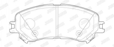 JURID RENAUTL Колодки гальмівні пер. Espace 1,6dCi 15- 573673J