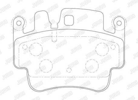 Гальмівні колодки Jurid 573725J (фото 1)