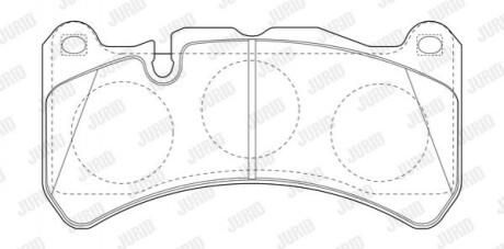 Тормозные колодки Mercedes CLK/SLK (2003->) 573799J