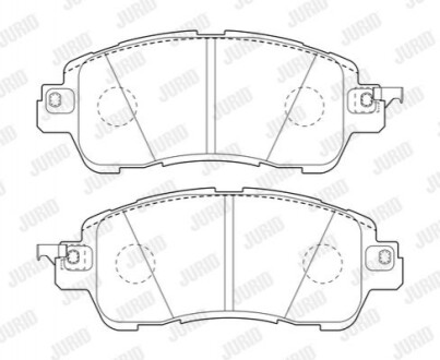 JURID MAZDA Колодки гальмівні пер. 2 14- 573801J