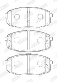 Колодки гальмівні дискові Jurid 573813J (фото 1)