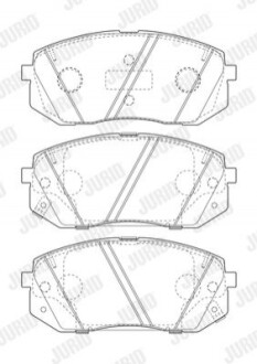 Колодки гальмівні дискові Jurid 573814J (фото 1)