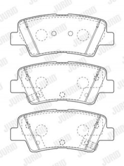 Гальмівні колодки задні Hyundai Accent V, Ioniq, Tucson, i20 II, ix35 / KIA Niro, Rio IV, Sportage I 573816J