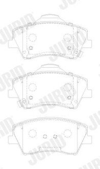 Гальмівні колодки передні Hyundai Ioniq (2016->) 573911J