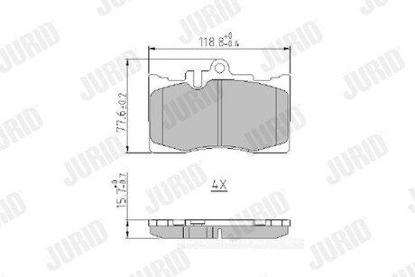 Гальмівні колодки передні LEXUS LS /TOYOTA CELSIOR 573935J