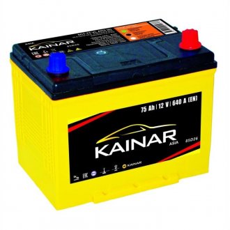 Аккумулятор   75Ah-12v KAINAR Asia (258x173x220),R,EN640 !КАТ. -10% 070 341 0 110