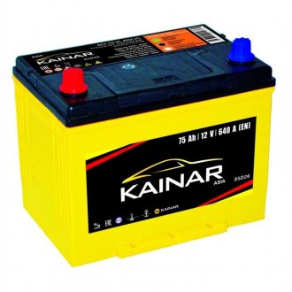 Аккумулятор   75Ah-12v KAINAR Asia (258x173x220),L,EN640 !КАТ. -10% 070 341 1 110