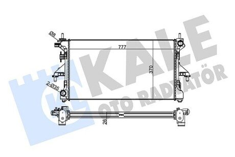 KALE CITROEN Радиатор охлаждения Jumper,Peugeot Boxer 3.0HDI 06- 305600