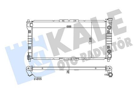 KALE MAZDA Радиатор охлаждения 626 IV 1.8/2.0,Xedos 6 1.6 91- 342025