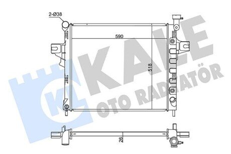 Теплообмінник KALE OTO RADYATOR 342090 (фото 1)