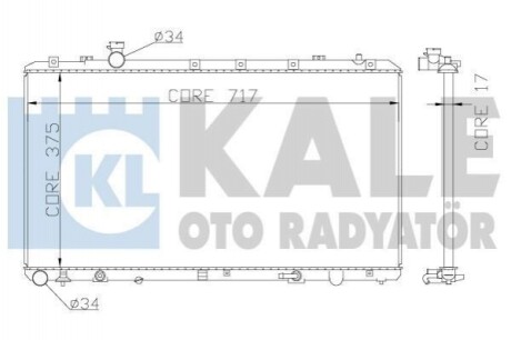 Радиатор охлаждения Fiat Sedici, Suzuki Sx4 Radiator (342120) KALE OTO RADYATOR