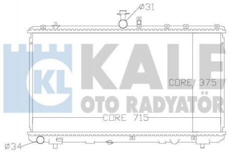 Радиатор охлаждения Fiat Sedici - Suzuki Sx4Radiator (342125) KALE OTO RADYATOR