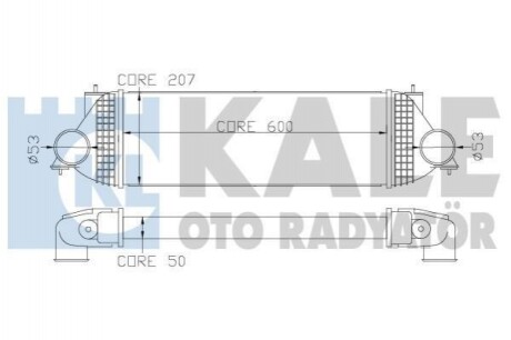 KALE SUZUKI Интеркулер Grand Vitara II 1.9DDiS 05- 342365