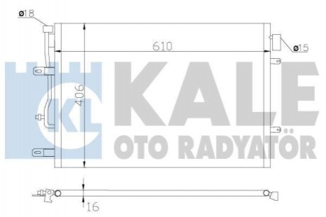 Радиатор кондиционера 342410