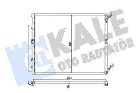 KALE TOYOTA Радиатор кондиционера FJ Cruiser,Land Cruiser Prado 120 02- 342470