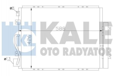 Радіатор кондиціонера Kia Sorento I Condenser (342625) KALE OTO RADYATOR 342625