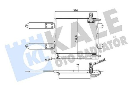 KALE VW Радиатор кондиционера Polo 94- 342930