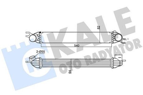 KALE BMW Интеркулер Mini Cooper,One,Clubman,Countryman,Paceman 1.6 344860