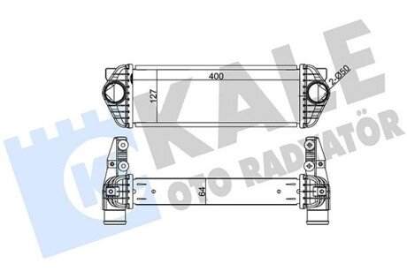 KALE FORD Интеркулер Transit Connect 1.8TDCi 06- 344920