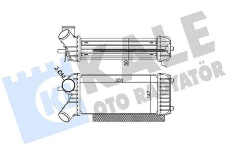 KALE FORD Интеркулер C-Max II,Grand C-Max 1.6TDCi 10- 344935